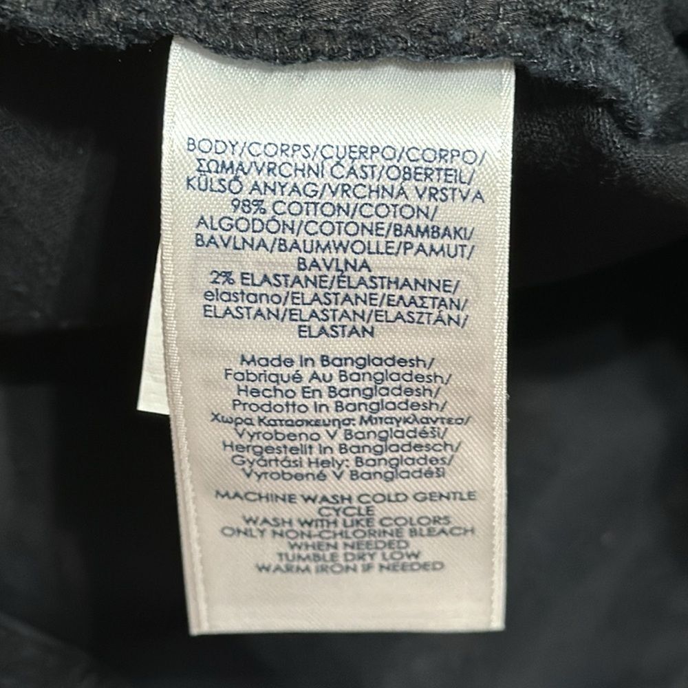 NWT Chaps Icon Black Denim Capri Pants Size 6 Coastal Resort Casual - Picture 8 of 10
